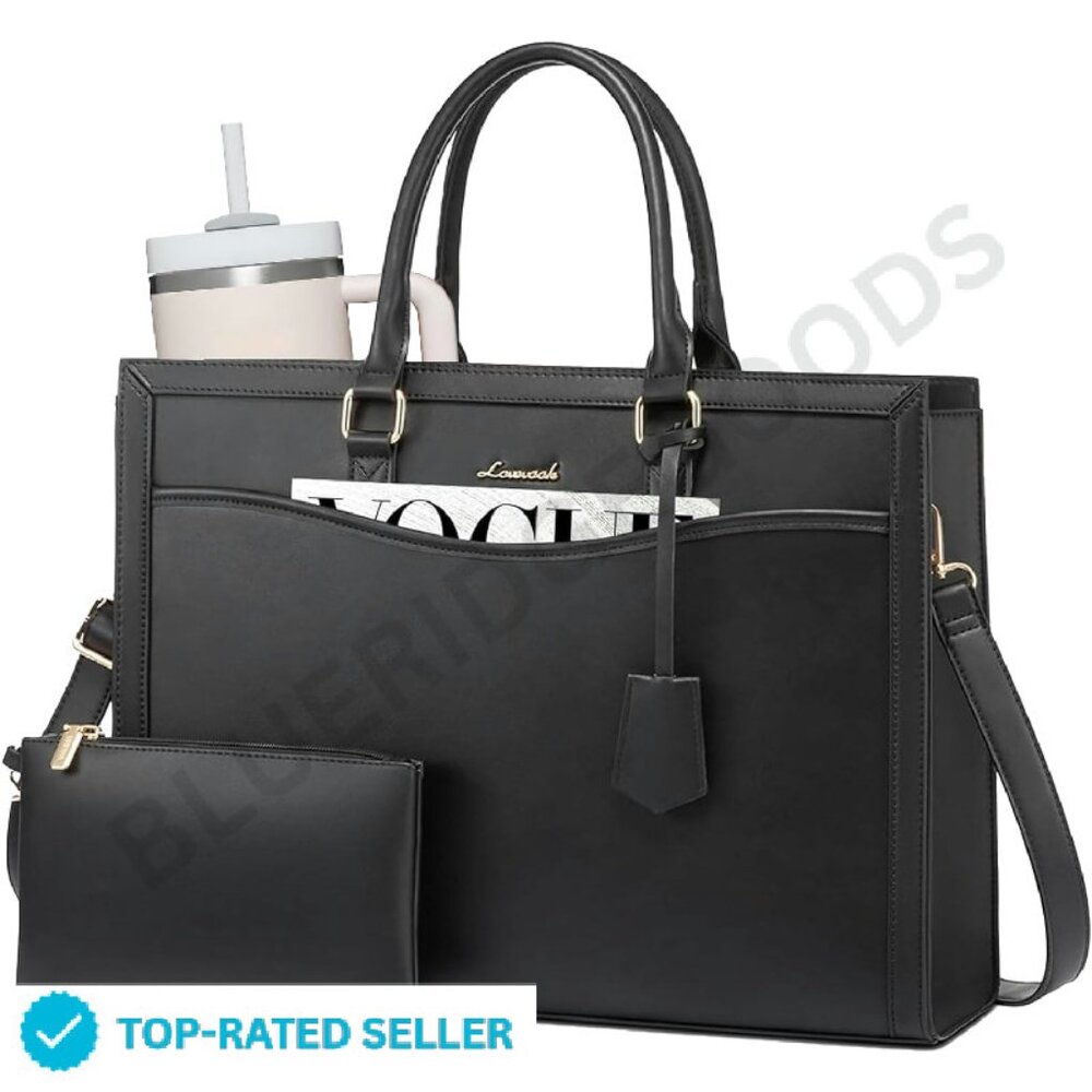 Laptop Tote Bag Large Capacity Office Work Briefcase Teacher Handbag Chic